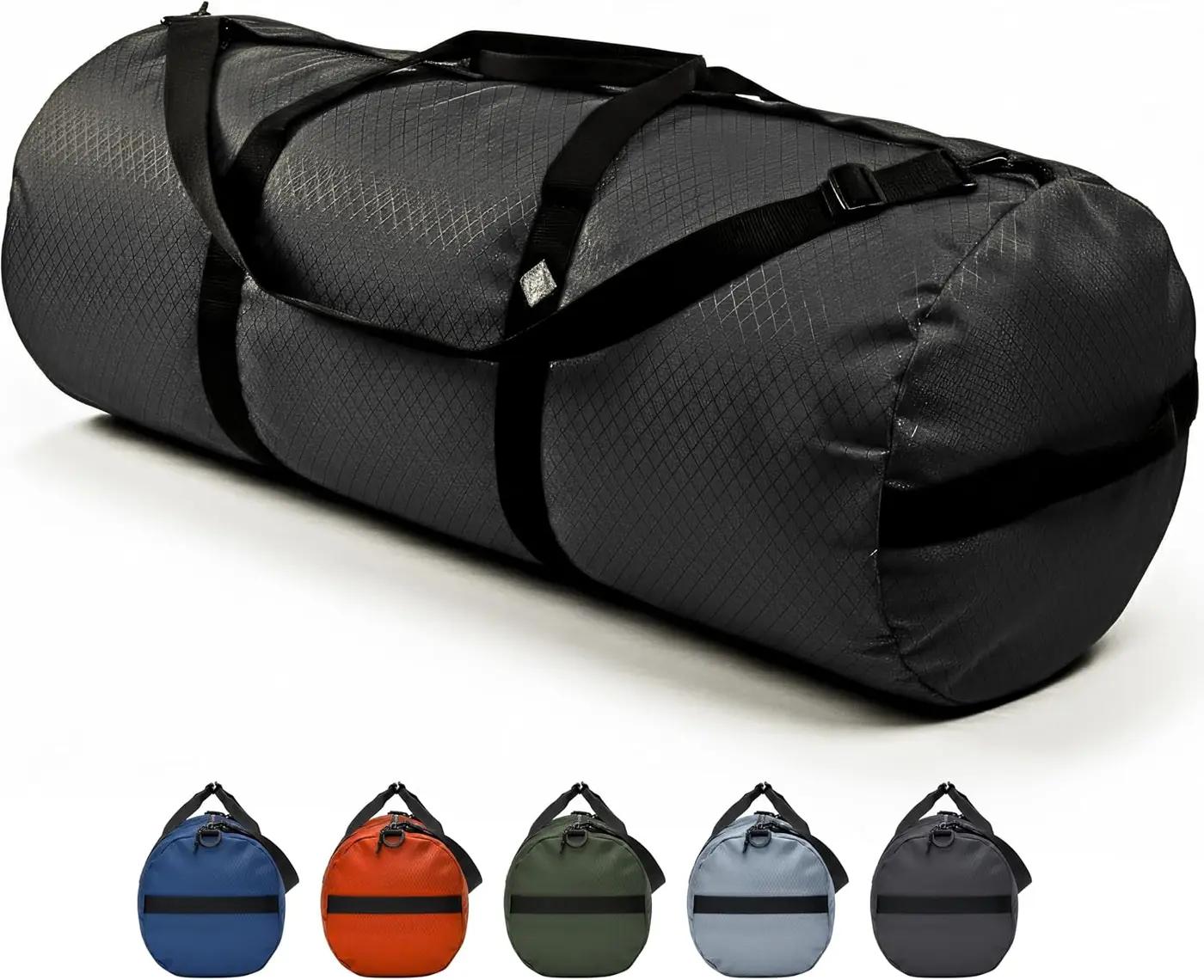 NSS 175L Extreme Duffel Bag, Heavy-Duty Gear Bag, 1050D Tuff Cloth, Diamond Ripstop, Reinforced Stitching - Black