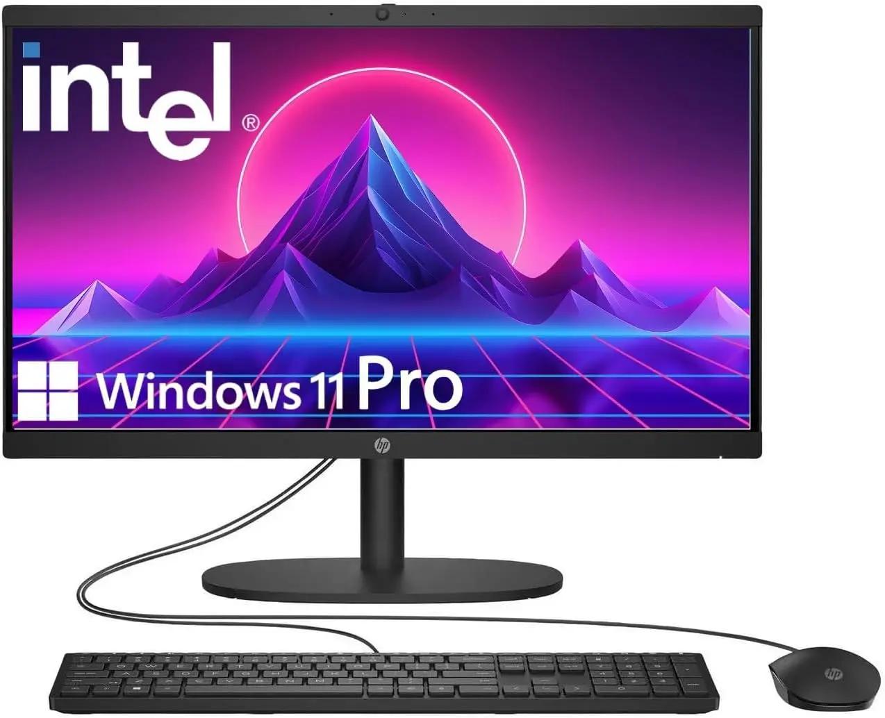 HP 2025 22" FHD All-in-One Desktop Computer • The New Version for Everyday Use • Latest 13th Gen Intel Quad-Core CPU • 16GB DDR5 • 128GB Storage • HDMI • Type-C • Wi-Fi • HD Webcam • Win11 Pro • Black