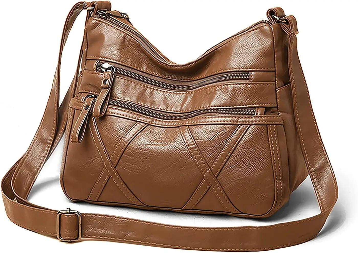 Gladdon Small Crossbody Bags for Women Leather Shoulder Purses Vegan Womens Cross body Bag Lightweight