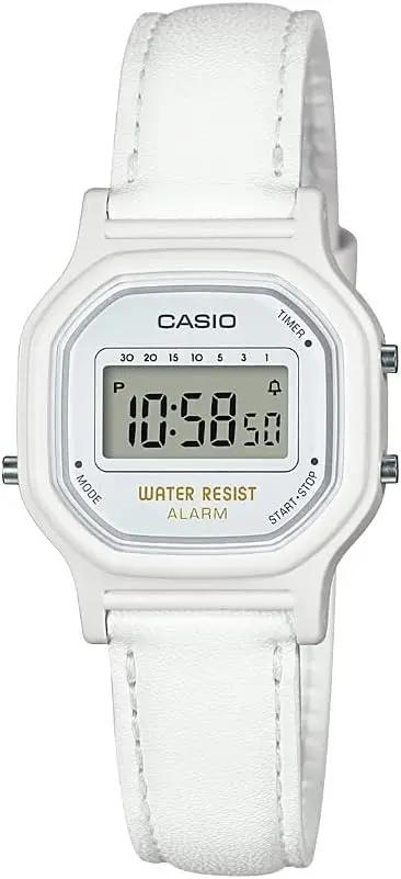 Casio Women's 'Vintage' Quartz Resin Casual Watch, Color:White