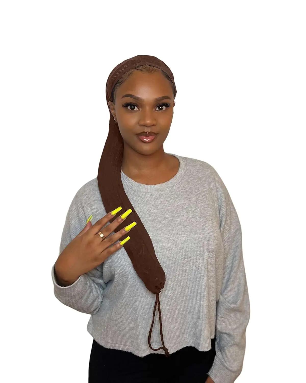 Hairweave Sleeve By Bellarus Beauty | Breathable Mesh Hair Cover for Braids, Locs &amp; Protective Styles | Anti-Slip, Stretchy, Protects Styles Overnight | Multiple Colors (Chocolate Brown)