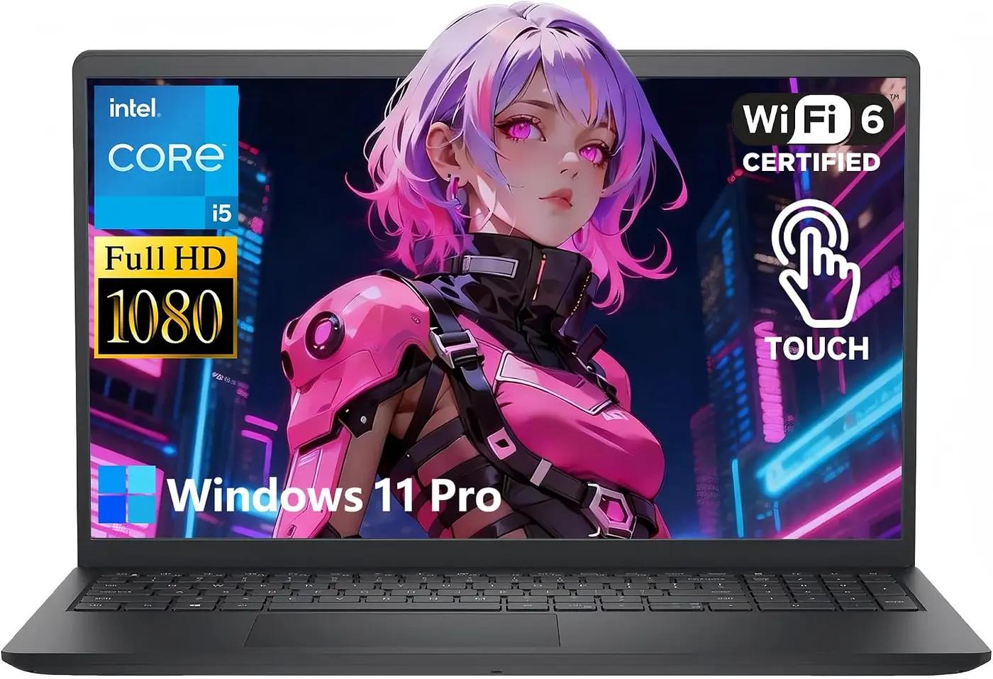 Dell Touchscreen Laptop Computer, Intel 10-Core i5-1334U(Beat Ryzen 7 7730U), 32GB RAM 1TB SSD, Win 11 Pro WiFi6 Long Battery Life Bluetooth, 15.6" 2K Laptops for Gaming Business