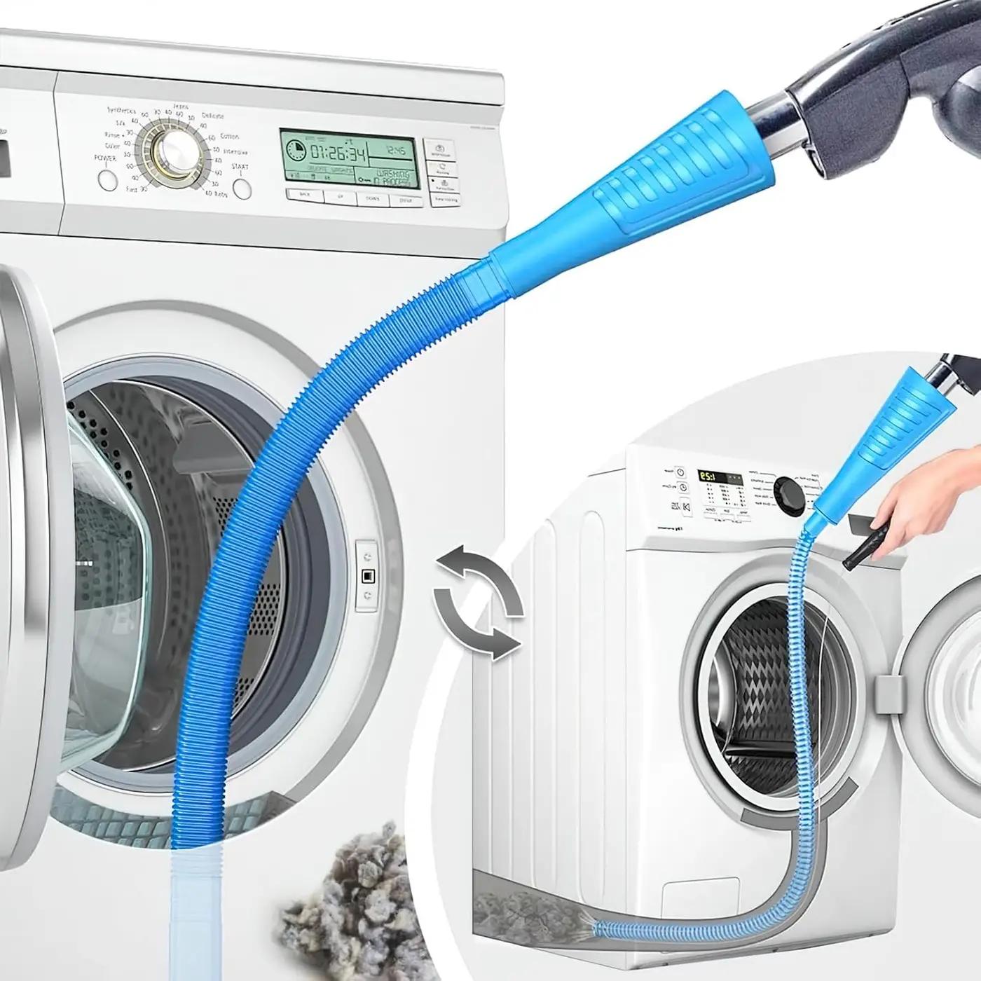 Sealegend 2 Pieces Dryer Vent Cleaner Kit Dryer Lint Vacuum Attachment, Dryer Vent Cleaning Lint Remover 2 Hoses Tools for Home Improvement Recycled Claim Standard Blended