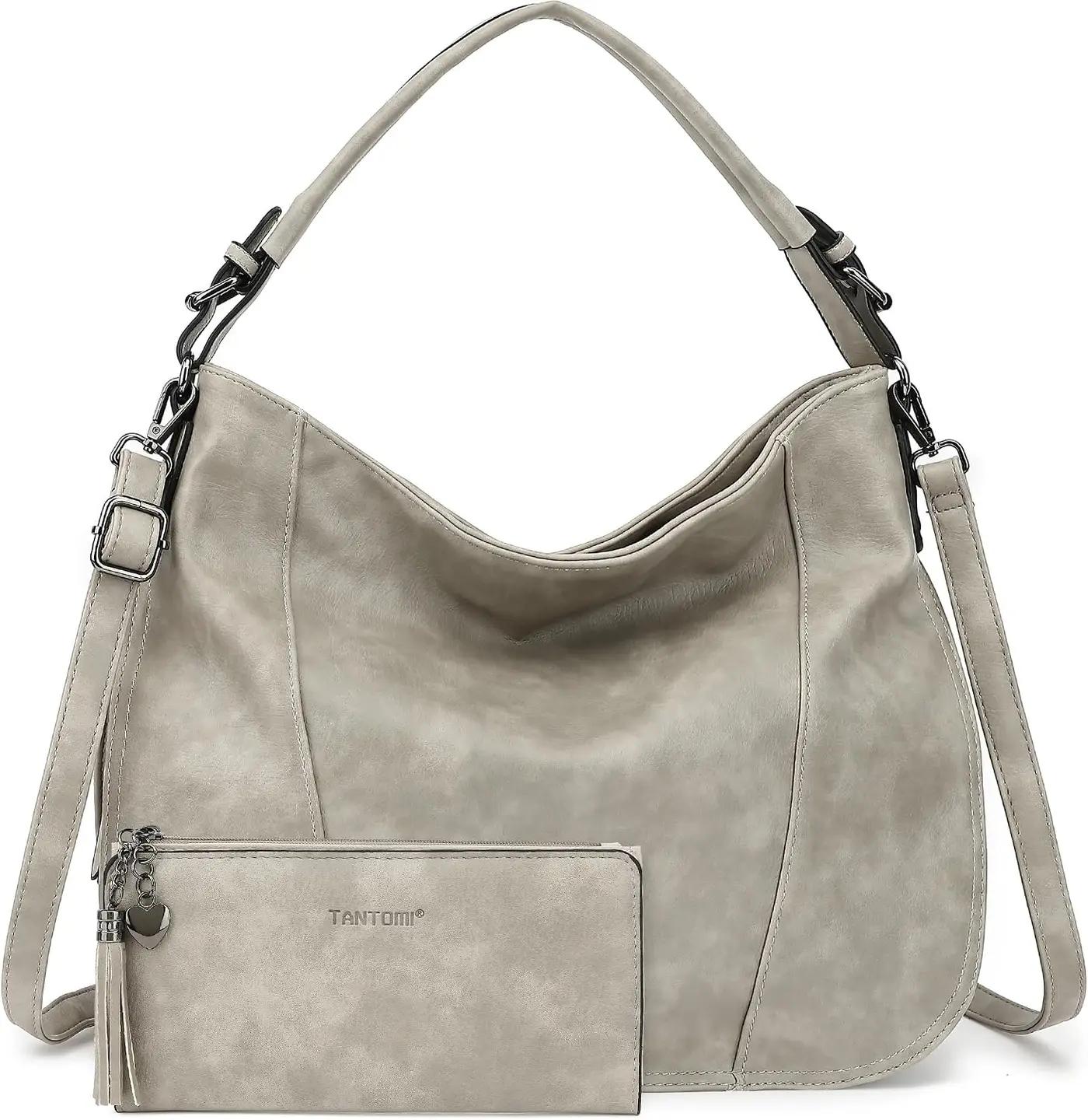 TANTOMI Hobo Bags Purses for Women, Women's Crossbody Handbags and Shoulder Bag, Multi-Pocket Large Hobo Purse