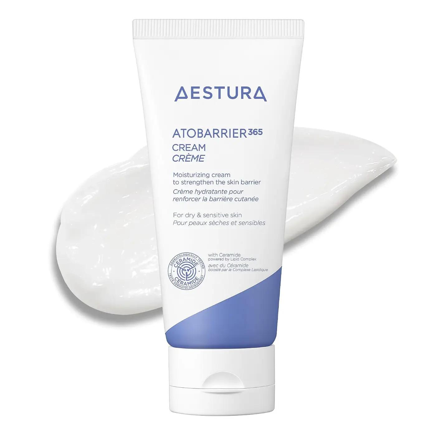 AESTURA ATOBARRIER365 Cream with Ceramides, Korean Face Moisturizer for Barrier Repair | 120H lasting Hydration, Ceramide Capsules, Dry &amp; Sensitive Skin, Non-comedogenic, 80 mL / 2.70 fl.oz.