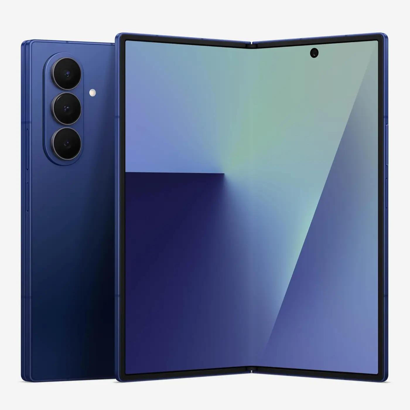 Samsung Galaxy Z Fold7 Cell Phone, 512GB AI Smartphone, Unlocked Android, AI Photo Edits, Large Screen, Long Battery Life, 2025, US 1 Yr Manufacturer Warranty, Blue Shadow