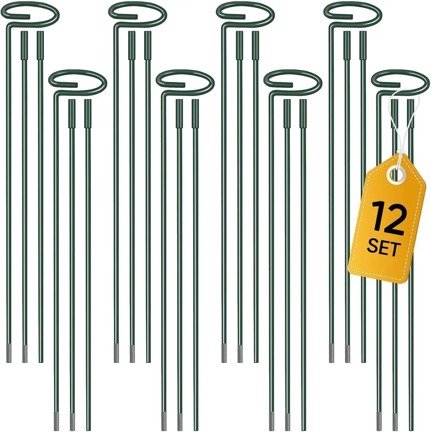 36 Inch Plant Stakes Tall, Three Sizes(12 or 24 or 36 Inch) Plant Support Stakes for Outdoor or Indoor,Garden Plant Stakes for Flowers Amaryllis Tomato Lily Peony Rose Flower Narcissus (4 Set)
