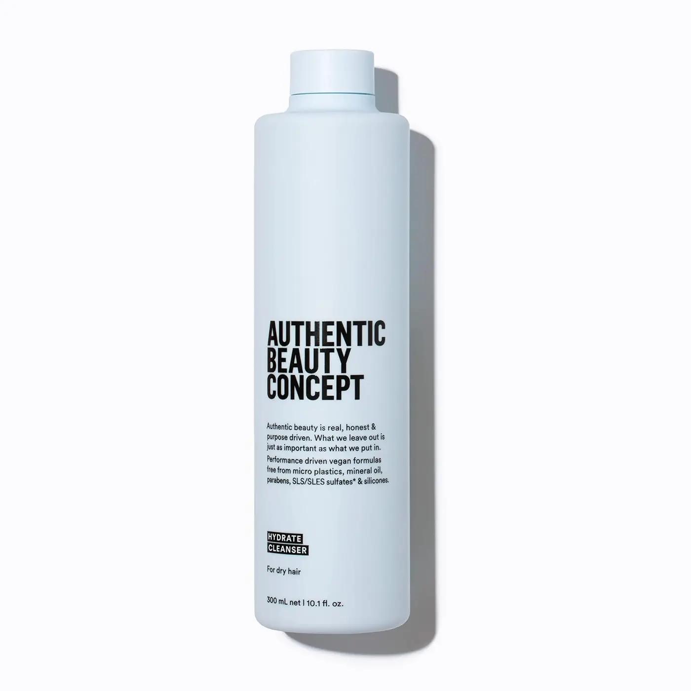 Authentic Beauty Concept Hydrate Cleanser | Shampoo | Normal To Dry or Curly Hair | Adds Moisture &amp; Shine | Vegan &amp; Cruelty-free | Sulfate-free