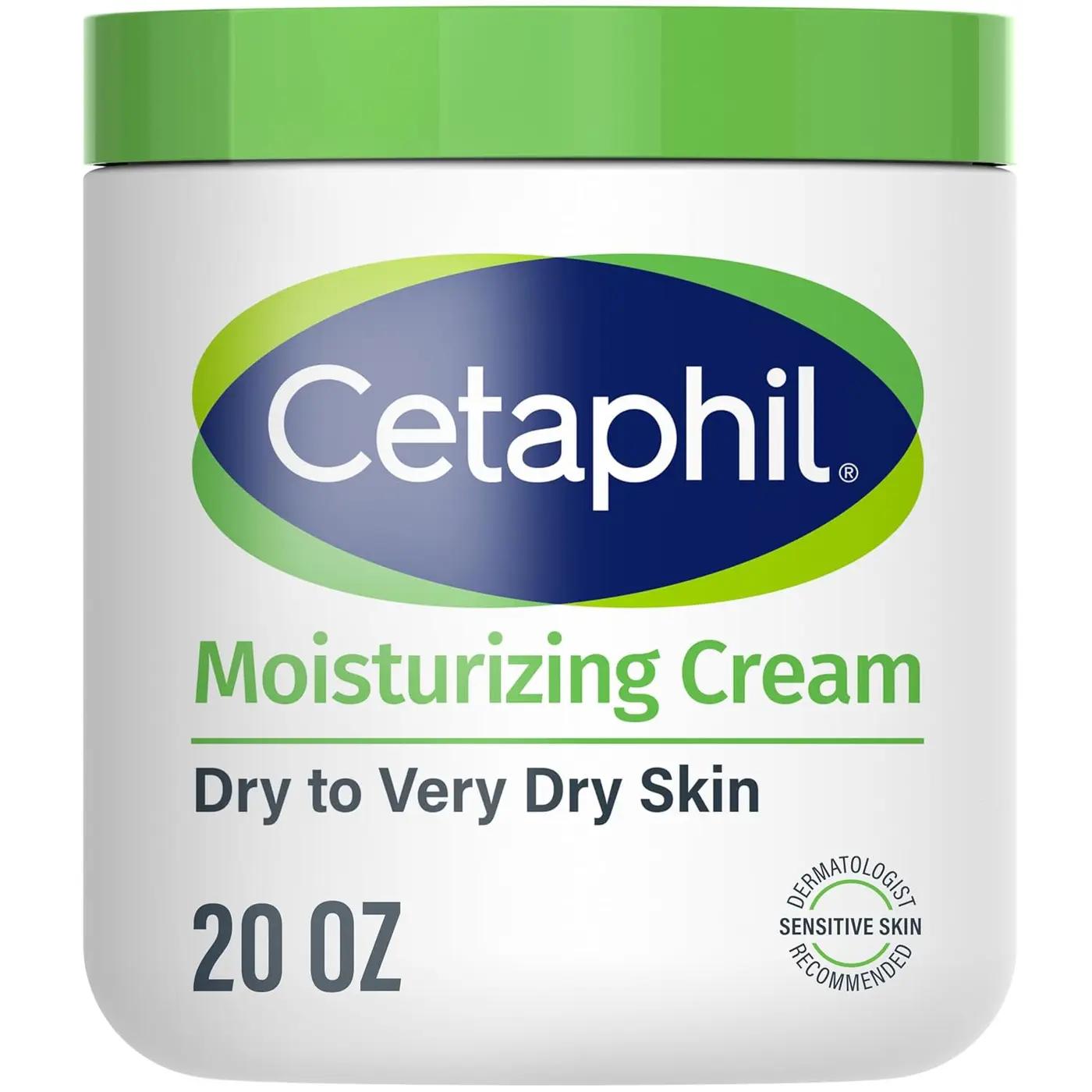 Cetaphil Face &amp; Body Moisturizer, Hydrating Moisturizing Cream for Dry to Very Dry, Sensitive Skin, NEW 20 oz, Fragrance Free, Non-Comedogenic, Non-Greasy (Packaging May Vary)