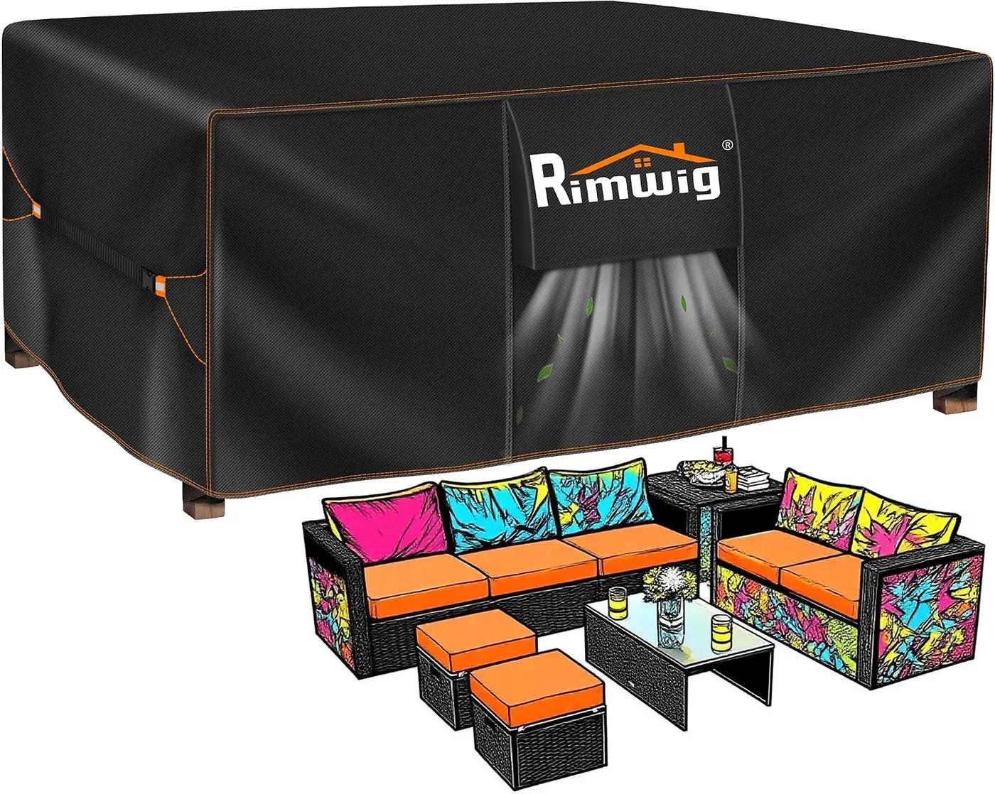 Patio Furniture Set Covers Waterproof, Outdoor furniture covers waterproof clearance, Sectional Sofa Couch Set Covers for Winter,Table Chair Cover Outside Rectangular Heavy Duty 90"Lx65"Wx28"H