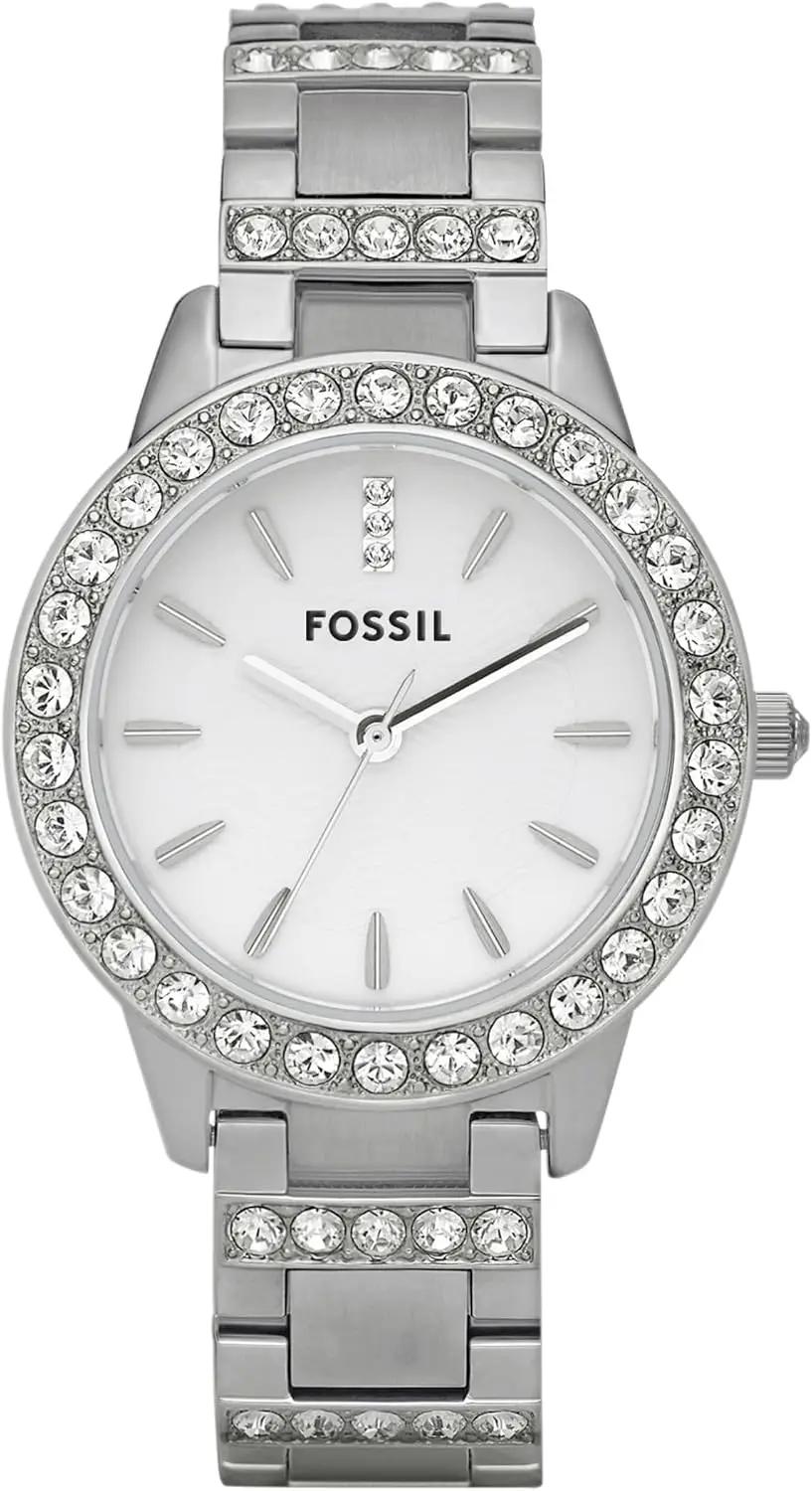 Fossil Women's Watch, Jesse Quartz Stainless Steel Three-Hand Watch for Women