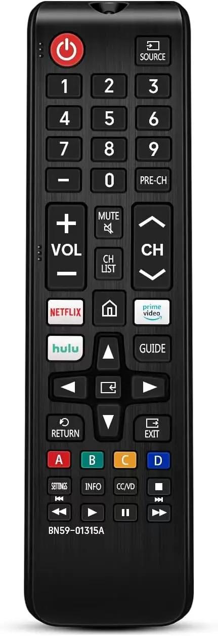 Universal Remote Control for Samsung Smart TV, Control Replacement fit for 4K UHD QLED HDTV LED TVs, with Hulu Netflix PrimeVideo Buttons