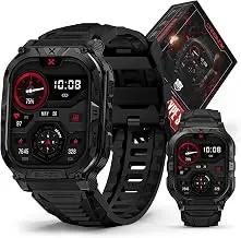 CARBINOX Blaze Smart Watch with GPS – Rugged Fitness Trackers, IP69K Waterproof, 170+ Sports Modes, Gorilla Glass, Make/Receive Calls, Android & iOS Compatible