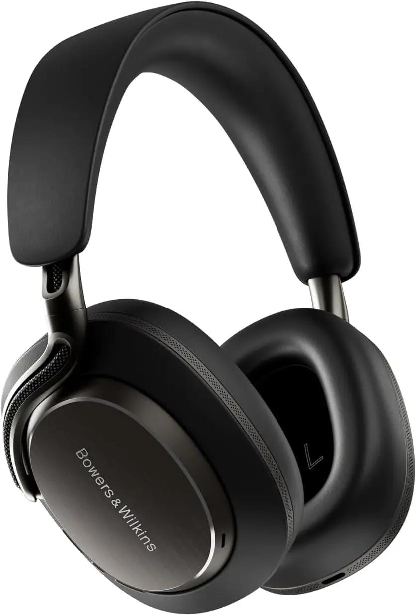 Bowers &amp; Wilkins Px8 S2 Wireless Over-Ear Headphones, Onyx Black, Bluetooth Headphones with Active Noise Cancelling, Hi-Res Audio, 30 Hours of Playtime, USB-C 15-Min Quick Charging