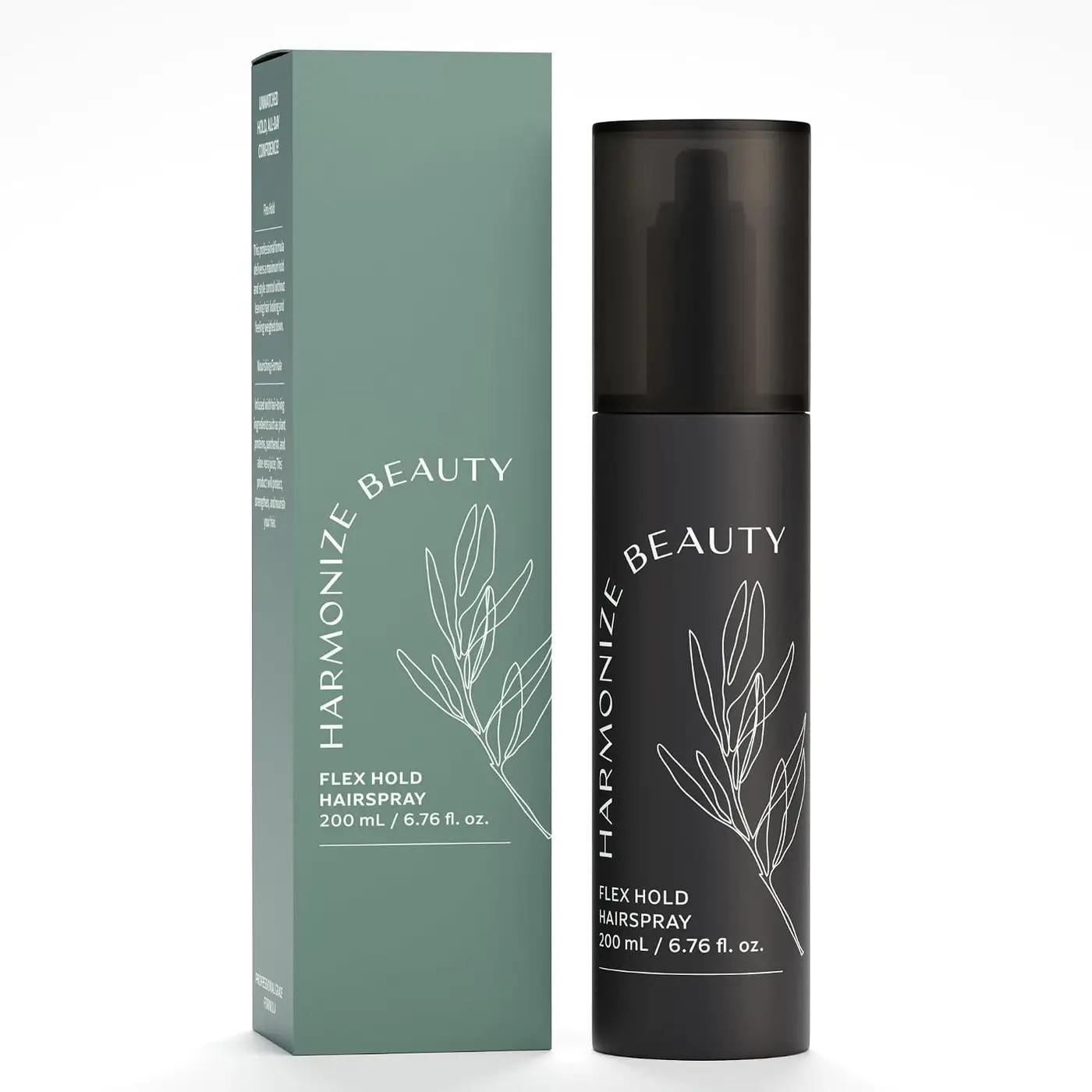 Harmonize Beauty Flex Hold Hairspray- Non Aerosol - All-Day Hold for All Hair Types - Nourishing Formula with Aloe Vera &amp; Plant Proteins - Refreshing Gardenia Scent - 6.76 fl oz - Vegan, Cruelty-Free