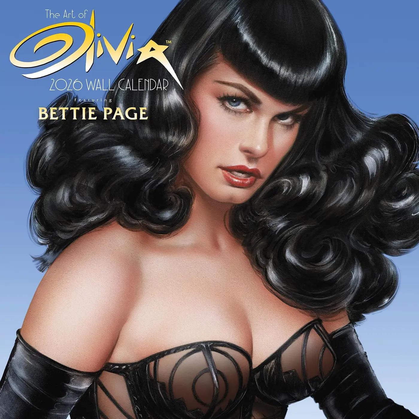 The Art of Olivia – 2026 Wall Calendar featuring Bettie Page