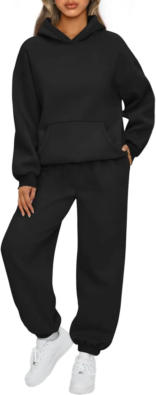 AUTOMET Womens 2 Piece Outfits Lounge Hoodie Sweatsuit Sets Plus Size Fall Fashion Clothes Airport Travel Pants Tracksuits OEKO-TEX STANDARD 100