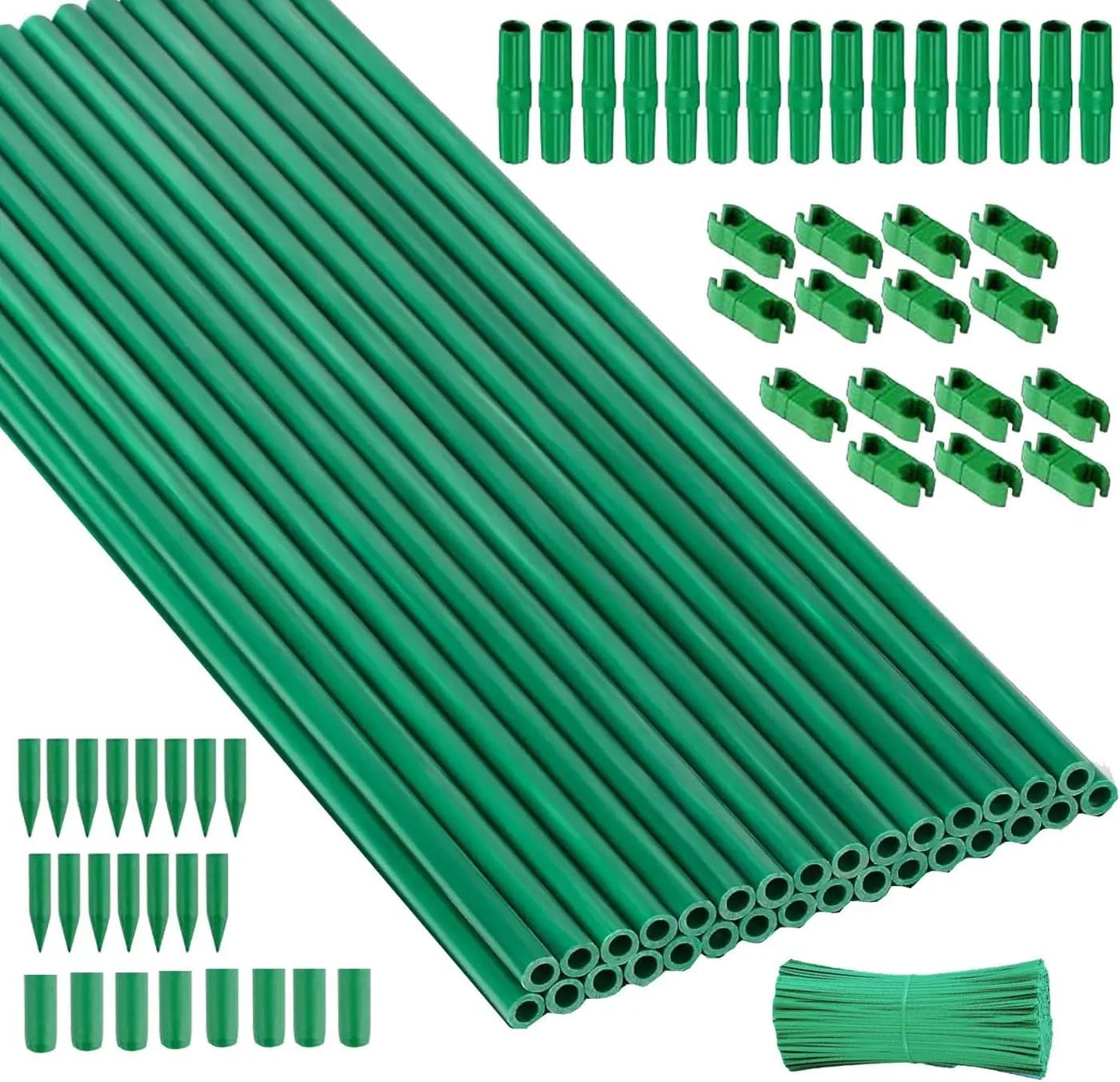 Garden Stakes 30Pack, DIY Tall Plant Support Stakes of 4Ft,5Ft,6Ft,7Ft, Fiberglass Plant Stake for Indoor &amp; Outdoor Plants, Tomato Vegetable Stakes for Garden