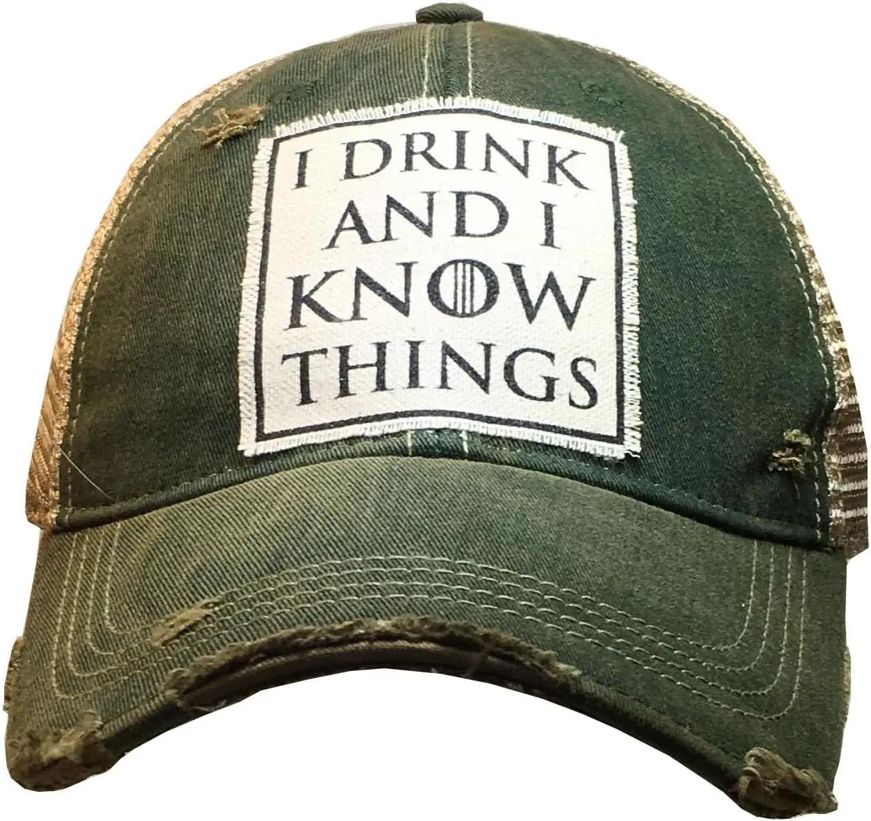 VINTAGE LIFE Funny Hats for Women and Girls, Distressed Trucker Baseball Cap with Sayings