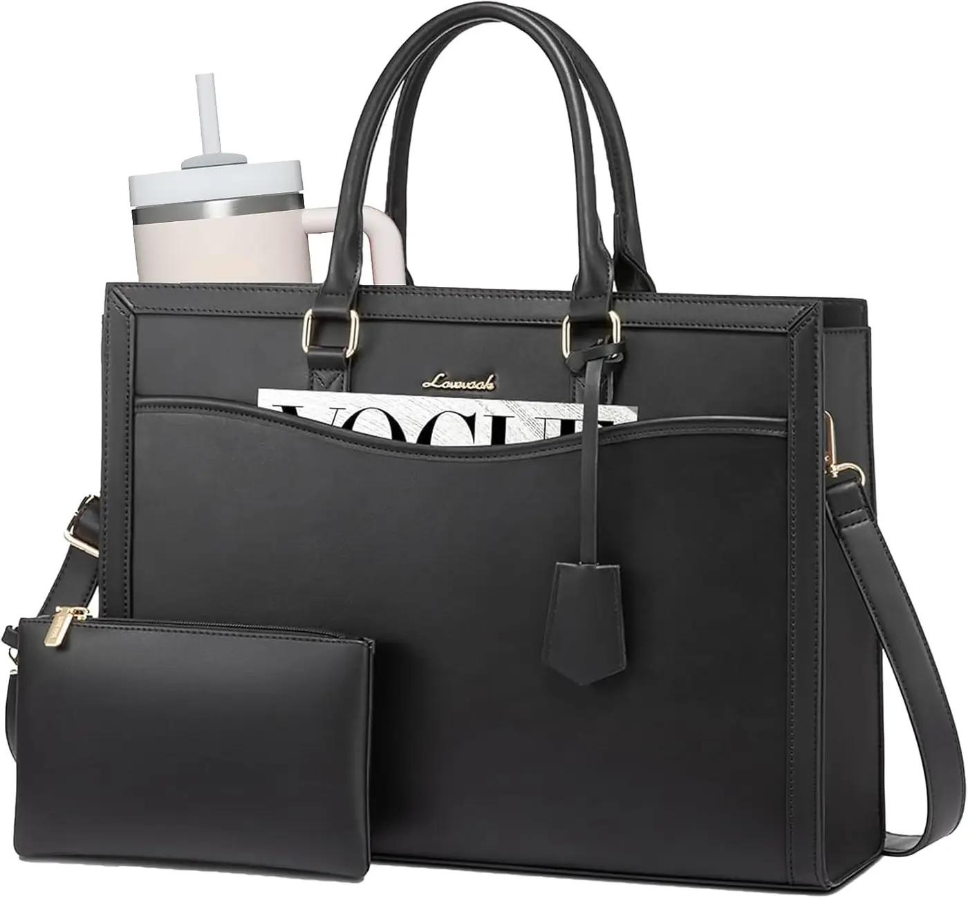 LOVEVOOK Laptop Tote Bag for Women, Office Work Bag Briefcase fit for 15.6 inch Laptop, Large Capacity Teacher Bag Handbag