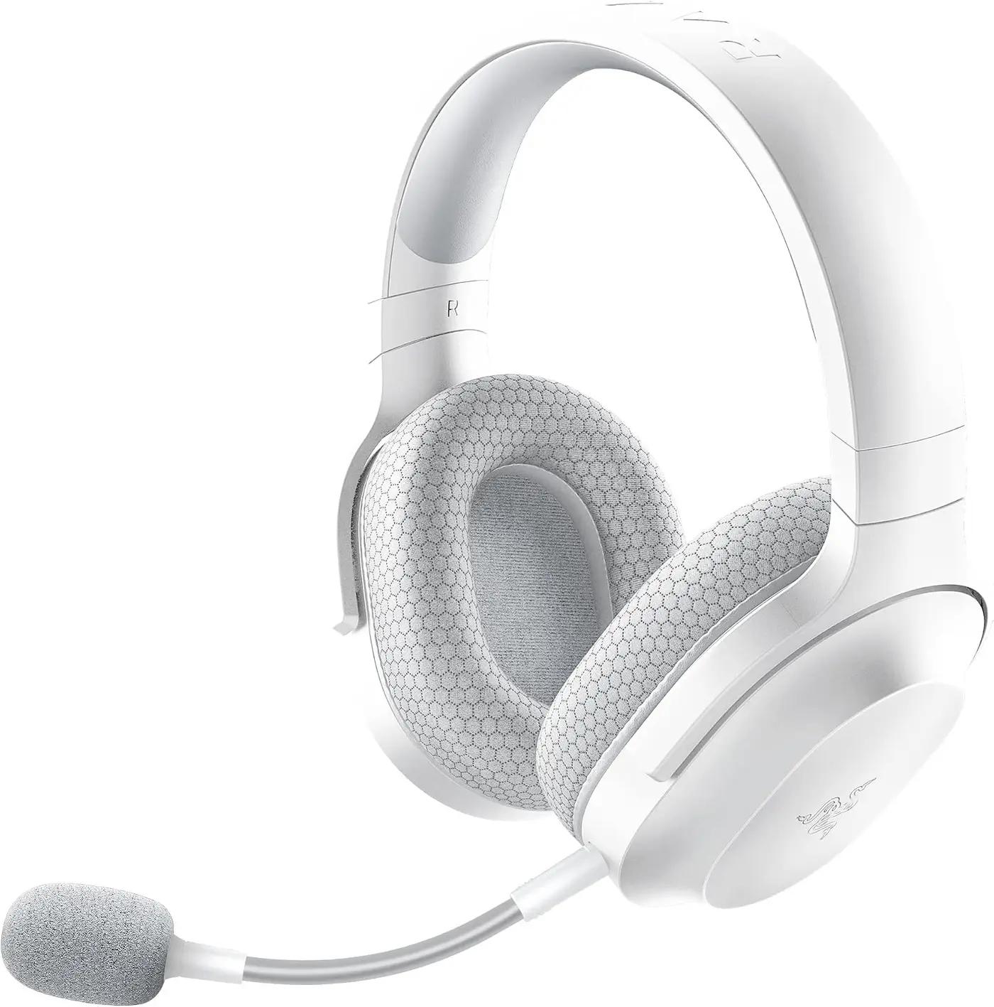 Razer Barracuda X Wireless Gaming &amp; Mobile Headset (PC, PlayStation, Switch 2, Android, iOS): 2.4GHz Wireless + Bluetooth - Lightweight - 40mm Drivers - Detachable Mic - 50 Hr Battery - Mercury White